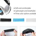 5 x Headphone Covers, 100pcs Disposable Ear Covers Made of High Elastic Non-Woven Fabric, Perfect for Ear Headphones with 3.15”-4” Earpads (Black)