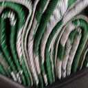 Waterproof Outdoor Rug 8x10ft, Green Leaf Reversible Plastic Straw Mat for Patio RV Deck Porch Backyard Balcony Camping Picnic Beach Indoor Outdoor Carpet, Green&White