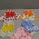 5 Pcs Dog Dresses Floral Puppy Cat Pet Dresses Dog Bowknot Dresses for Small Dogs Girls Puppy Summer Floral Skirts Outfits Cute Princess Pet Dress for Female Yorkie Cats Dogs Pets