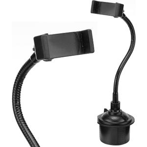 CHARGEWORX 10" Neck Universal Cup Holder Car Mount, Cup Holder Phone Mount, Phone Cup Holder for Car, Cell Phone Cup Holder, 360 Rotation Cup Holder Phone Mount for Car, Fits 2.5"-3.75" Cupholders