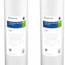 Pentair Pentek DGD-5005-20 Big Blue Water Filter, 20-Inch Whole House Sediment Filter Cartridge Replacement, Dual-Gradient Density Spun Polypropylene, 20" x 4.5", 5 Micron, (Pack of 2), White