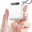 Portable Charger, Ultra Mini 10000mAh Portable Charger Power Bank with Built-in Cables, 35W Fast Charging Battery Pack, Travel Essential Compatible with iPhone 17 16 15 Samsung S22 S21 Google iPad etc.