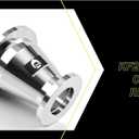 KF25 to KF16 conical Reducer NW25 conical Reducer, SST Centering Ring, FKM O-Rings, Aluminum Wing nut Clamps, All in 1 Package