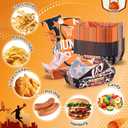 150PCS Basketball Party Food Serving Set - 100 Deli Wax Paper Sheets + 50 Disposable Food Trays - Sports Theme Snack Trays & Greaseproof Wrappers for Game Day, Birthday, Tailgate Party