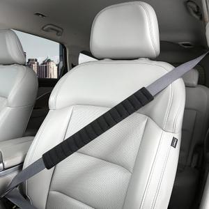 Car Seatbelt Covers Cushion Shoulder Pads Protector Sleeve for Adults, Auto Extra Long Seat Belt Strap Cover Decorations for Women, Kids, Honda, Trucks Accessories, 1pc, 15.5in, Black