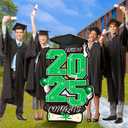 2025 Extra Large Graduation Yard Signs - 47 Inch Class of 2025 Lawn Yard Decor with Metal Stakes, DIY Name Yard Sign for College High School Grad Outdoor Graduation Party Decor(Green)