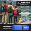 POWERLIX Camping Sleeping Pad - Ultralight Inflatable Camping Mattress Sleeping Mat for Backpacking, Hiking, Compact Lightweight Sleeping Pad for Camping, Inflation Bag/Repair Kit Included