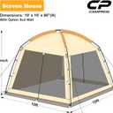 CAMPROS CP Screen House Tent 10 x 10 Ft Screened Mesh Net Wall Canopy | Shelter Gazebos for Patios Outdoor Camping Activities