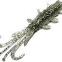 Adygil Fishing ADSL210/BRC55 Soft Silicone Lures for Bass, Trout, Crappie, 60pcs/Pack, 6 Colors, 10pcs Each Color.