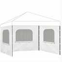 10x10ft Canopy Sidewall 3 Pack Wall Panel Replacement with Mesh Window for Pop Up Canopy Tent Outdoor Gazebo Patio Event Camping Beach Party(Sidewalls Only)