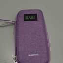 suzamed Insulin Cooler Travel Case,EVA Insulation Travel Medicine Kit with Temperature Display for Diabetes Care,Insulin Pen and Other Diabetic Supplies (Purple-Temp)