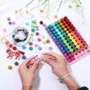 160pcs 16mm Rhinestone Beads for Craft, 32 Colors DIY Round Crystal Disco Ball Resin Rhinestone Chunky DIY Spacer Beads, for Pens, Jewelry Making, Bracelets, Necklace
