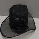 Vintage Style Mesh Top Hat with Black Ribbon Wide Brim Gothic Costume Headwear Chain Costume Accessory Hat