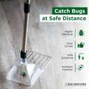 Bug Catcher Container & Extendable Stainless Steel Stick | See-Through Insect Trap for Spiders, Ants, Lizards | Humane Bug Catcher for Home | Educational Tool for Kids & Adults