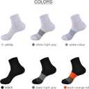 GKX Men's Cotton Moisture Wicking Cushioned Sole Preformance Training Running Athletic Workout Low Cut Socks (9-11)