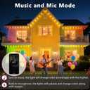 CETELUMA 300FT Permanent Outdoor RGB Lights, IP67 Waterproof Smart Eave Lighting, with App/Remote Control Eaves Light, DIY LED Scenes Modes for House Roof Decor,Christmas,Party