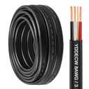 8/3 NM-B Wire with Ground - 25FT Non-Metallic Sheathed Cable 100% Pure Copper 8 AWG 3 Conductor Residential Indoor Wire for Outlets, Switches, Other Loads and Lighting Wiring Projects etc.