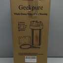 Geekpure 10 Inch Big Clear Water Filter Housing for Whole House Water Filtration with Wrench Bracket -1" Port-4.5" x 10"