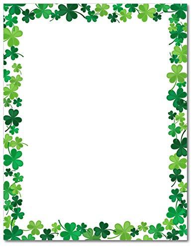 Jolly Shamrock Stationery Paper - 80 Sheets - Great for St. Patrick's Day!