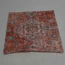 Boho Ethnic Pillow Cover 15" x 16"  Bohemian Rust Carpet Throw Pillows For Couch Burnt Orange Blue Teal Geometric Decorative Pillow Cases Farmhouse Home Decor For Couch Sofa Room Outdoor 
