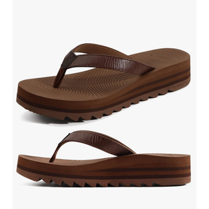 KuaiLu Women’s Flip Flops Ladies Yoga Mat Platform Thong Sandals Dressy Womans Lightweight Summer Slip On Beach Flip Flop Sandles, Soft Cushion Footbed, Arch Support 7