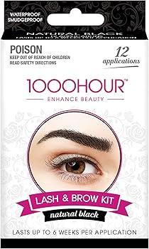 NATURAL BLACK 12 APPLICATION LASH&BROW  DYE