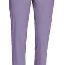 baleaf Womens Travel Pants Lightweight Stretch with Zipper Pockets Petite Ankle Dressy Golf Work Business Casual Slacks (X-Small, Purple)