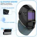 Welding Bib Leather Helmet Cover with Press Fit Seal | Compatible with Most Welding Helmets