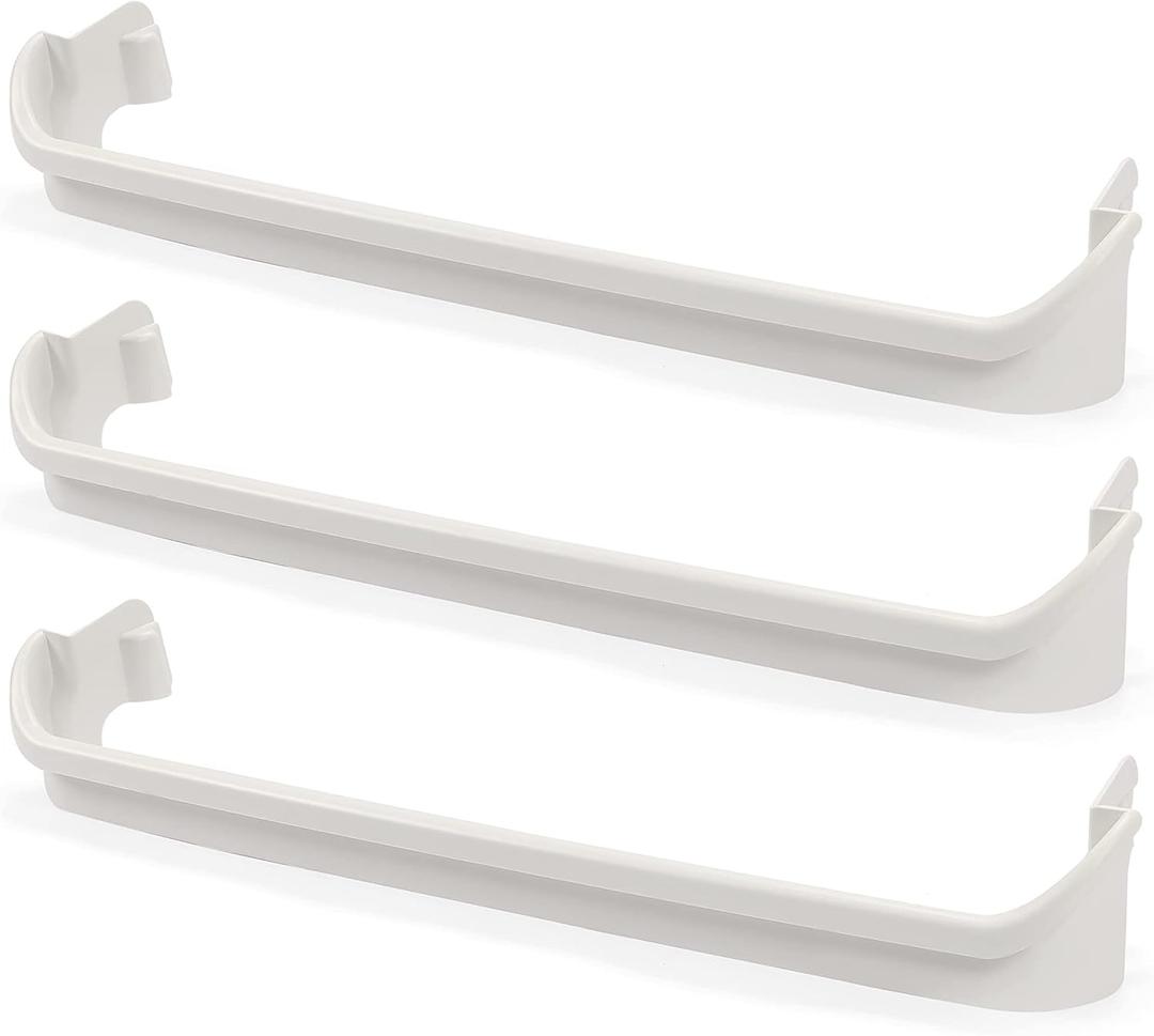 Kojem 2 x 240534901 & 1 x 240534701(Middle) Refrigerator Door Shelf Rack Bar Compatible with Frigidaire Kenmore Refrigerator Door Shelf Retainer Bar Replace for AP3214631 PS734936 948952 AP3214630
