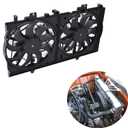 munirater Dual A/C Radiator Condenser Cooling Fan Replacement for Rogue 2014-2018 Replacement for X-Trail 2015-2017
