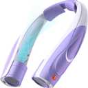 Portable Neck Fan - 6000mAh Rechargeable Personal Fan with 6 Speeds, 360° Cooling Surround Airflow, 20H Long Battery Life Hands-Free Wearable Fan for Outdoor Travel, Office (Purple)