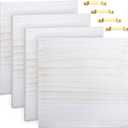 4 Pcs Washed Blank Wooden Signs, 12 x 12 x 0.6 Inch Blank Signs for Crafts, Rustic Wood Canvas, Wooden Plaque, Wood Planks for Crafting Wall DIY Projects Gift Making(White)