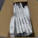 iDavosic.ly 6 Tier Folding Plant Stand Indoor Outdoor with Plastic Tray, Tiered Corner Flower Holder Shelf, Metal Orchid Display Rack for Patio Porch Living Room Garden Balcony, White