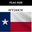 Double Sided Texas Republic Sates Flag 5x8 FT Outdoor- UV Fade Resistant 3Ply TX Flags Canvas Header with 3 Brass Grommets Easy to Rising