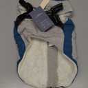 IECOii Dog Winter Jacket for Small Dogs, Waterproof Dog Coat with Harness Built in, Windproof Reflective Zip Up Fleece Jacket for Dogs, Puppy Thermal Warm Snowsuit for Cold Weather, Turquoise Green, S