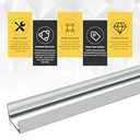 BiFold Closet Track Kit, 30inch Length, Steel Track, White (1 Kit)