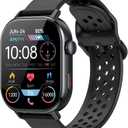 Smart Watch for Men GPS, 2.06"HD AMOLED Military Multisport Fitness Tracker with Bluetooth Call/Compass/Barometer/Altitude 5ATM Water-Resistance Heart Rate/Sleep Monitor, Outdoor for Android iOS
