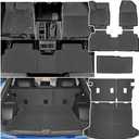 11-Piece Floor Mats & Door Sill Guards for 2024-2026 Honda Prologue & Chevy Blazer EV, All-Weather Custom Fit TPE Liners with Cargo Liner, Backrest Protectors & Under-Trunk Mat, Black