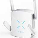 2026 WiFi Extender Signal Booster, New Gen Wi-Fi 6 Repeater, Covers Up to 12,000 sq.ft Range, Dual-Band Internet Booster with Gigabit Ethernet Port, Easy Setup, EasyMesh Compatible (White glossy)