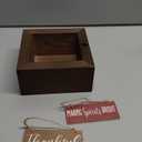 Party Cup Holder with Marker Slot with 2 Decorative Plaque Wooden Party Cup Dispenser Wooden Organizer for Modern Farmhouse Home bar