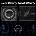 NUBWO Wireless Gaming Headset with Mic for Ps5 Ps4 PC, Zero Interference, 100-Hour Battery All-Day Play, 23ms Sync for Fortnite & Call of Duty/FPS Gamers, Triple Mode All Devices Compatible - Purple