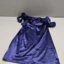 PLKF Ruffles Homecoming Dresses Satin Spaghetti Strap Short Graduation Cocktail Dress for Teens, Navy Blue, Size 6