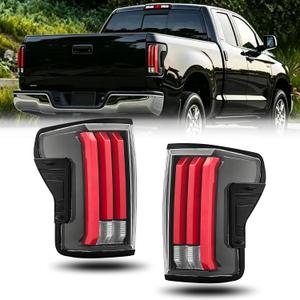 Full LED Tail lights For Toyota Tundra 2007-2013 Taillight Rear Brake Turn Signal Lamp Pair (Milky Red Inner LENSClear Lens)