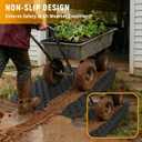 Shed Ramps for Riding Mower - 33.2" L x 48" W, Heavy-Duty Steel
