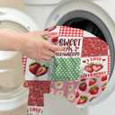 Strawberry Blanket Gifts for Women Girls Kids Adults Teen,Birthday Valentine Present Pink Strawberry Fruit Theme Decor,Strawberry Blanket Decor for Couch Sofa Bed, 40"x50"-Throw Size for Kids