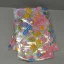 CUDICY Easter Bags 10pcs Large Cellophane Bags 24x30 Inch Cellophane Wrap for Gift Baskets Clear Plastic Wrapping(Spring)