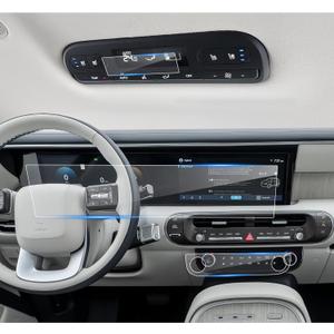 (Double Set) 2026 Palisade Screen Protector for Hyundai Palisade (Dual 12.3In+Front AC+Rear AC) (SE/SEL/Limited/XRT Pro/Calligraphy), 2026 Palisade Accessories High Clarity Protective Film