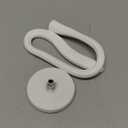 Spedtees Front Load Washer Door Prop, Magnetic Flexible Washer and Dryer Door Support Keep Washer Drying Door Open to Keep Dry (White, Round)