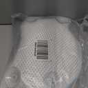 Non Slip Bath Pillow, Luxury Spa Bathtub Head & Neck Rest Support, Permeable Quick Drying Air Mesh Tub Pillow with 4 Large Suction Cups, Fits Any Tubs, Soft and Relaxing (White)