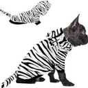 NACOCO Halloween Dog Tiger Costume - Pet White Tiger Cosplay Clothes Coat Hoodie Outfits Cute Warm Winter Apparel for Small and Medium Dogs(White, L) (Large)